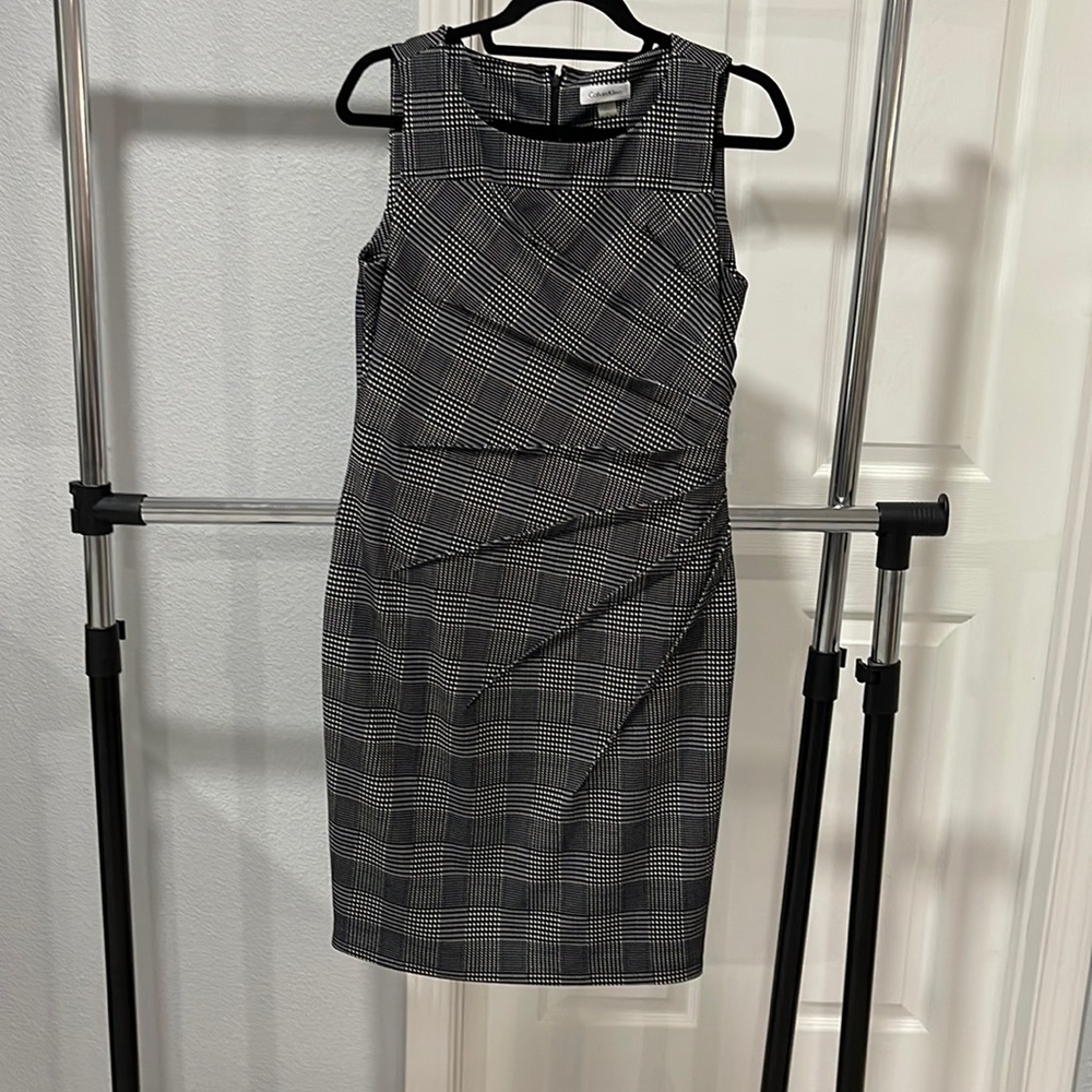 Dress black and white